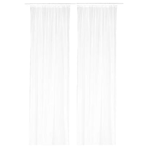 LILL Net curtains, 1 pair, white