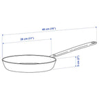 HEMKOMST Frying pan, stainless