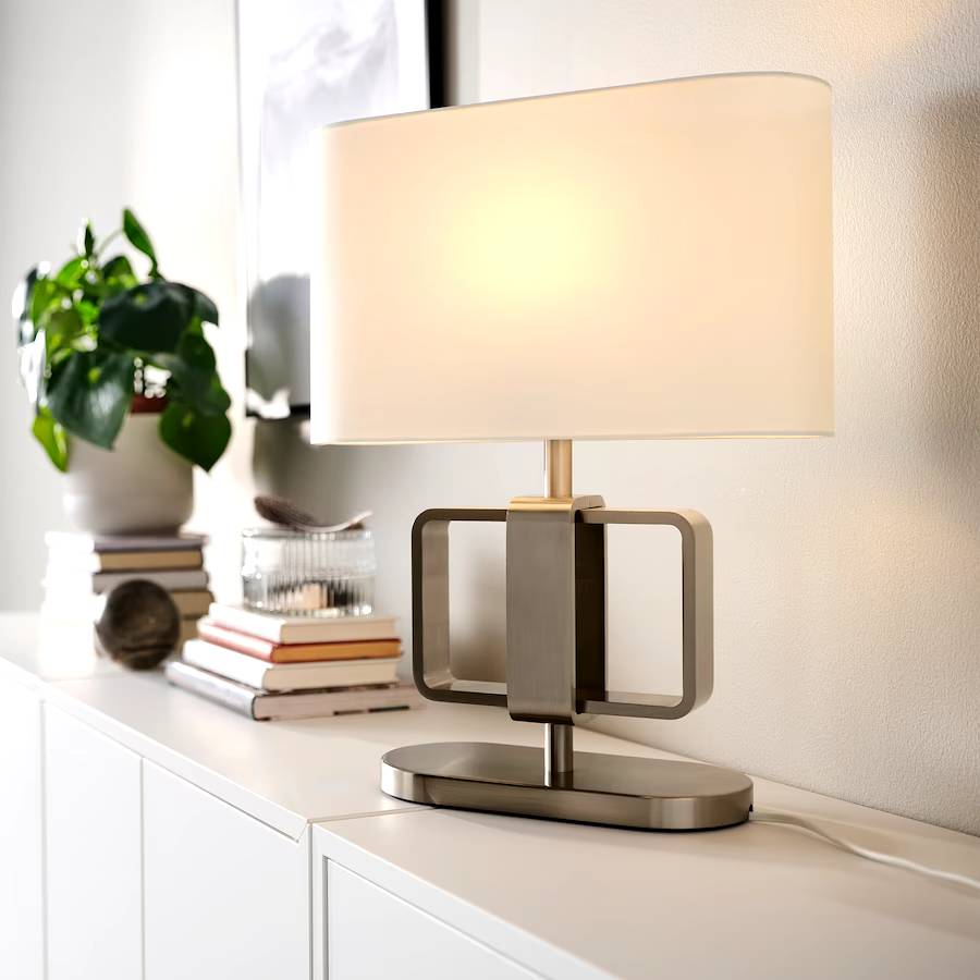 UPPVIND Table lamp, nickel-plated