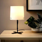 BARLAST Table lamp, black/white