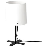 BARLAST Table lamp, black/white