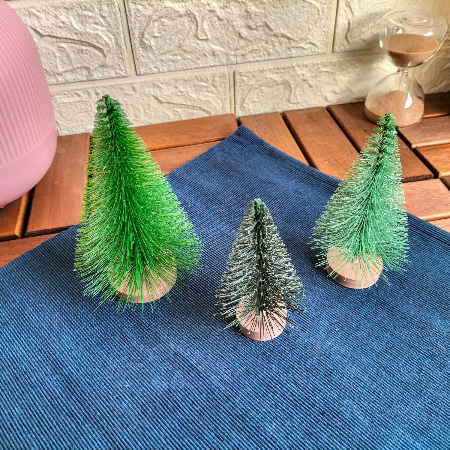 VINTERFINT Decoration set of 3, tree green