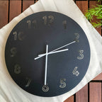 TUNNIS Wall clock, low-voltage/black