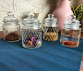 Concord 4-Piece Textured Glass Canisters - 300 ml