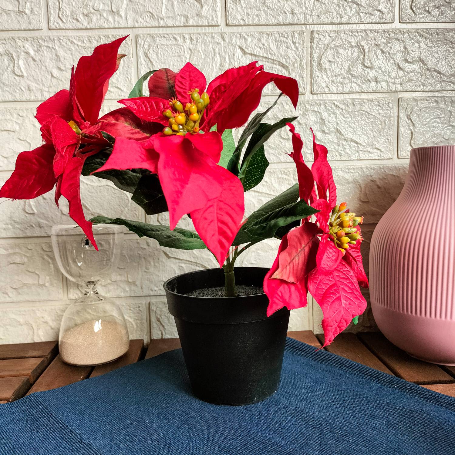 FEJKAArtificial flower pot, indoor/outdoor