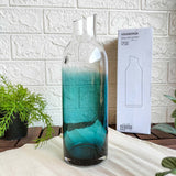 KÅSEBERGA Carafe, clear glass/blue