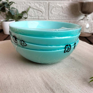 BESEGRA Bowl light turquoise/4 pack