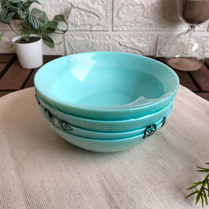 BESEGRA Bowl light turquoise/4 pack