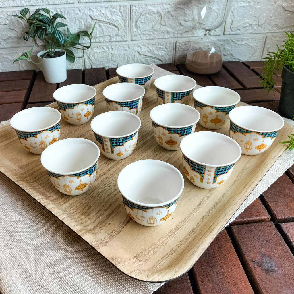 Celestial Qahwa Printed Cups – Set of 12