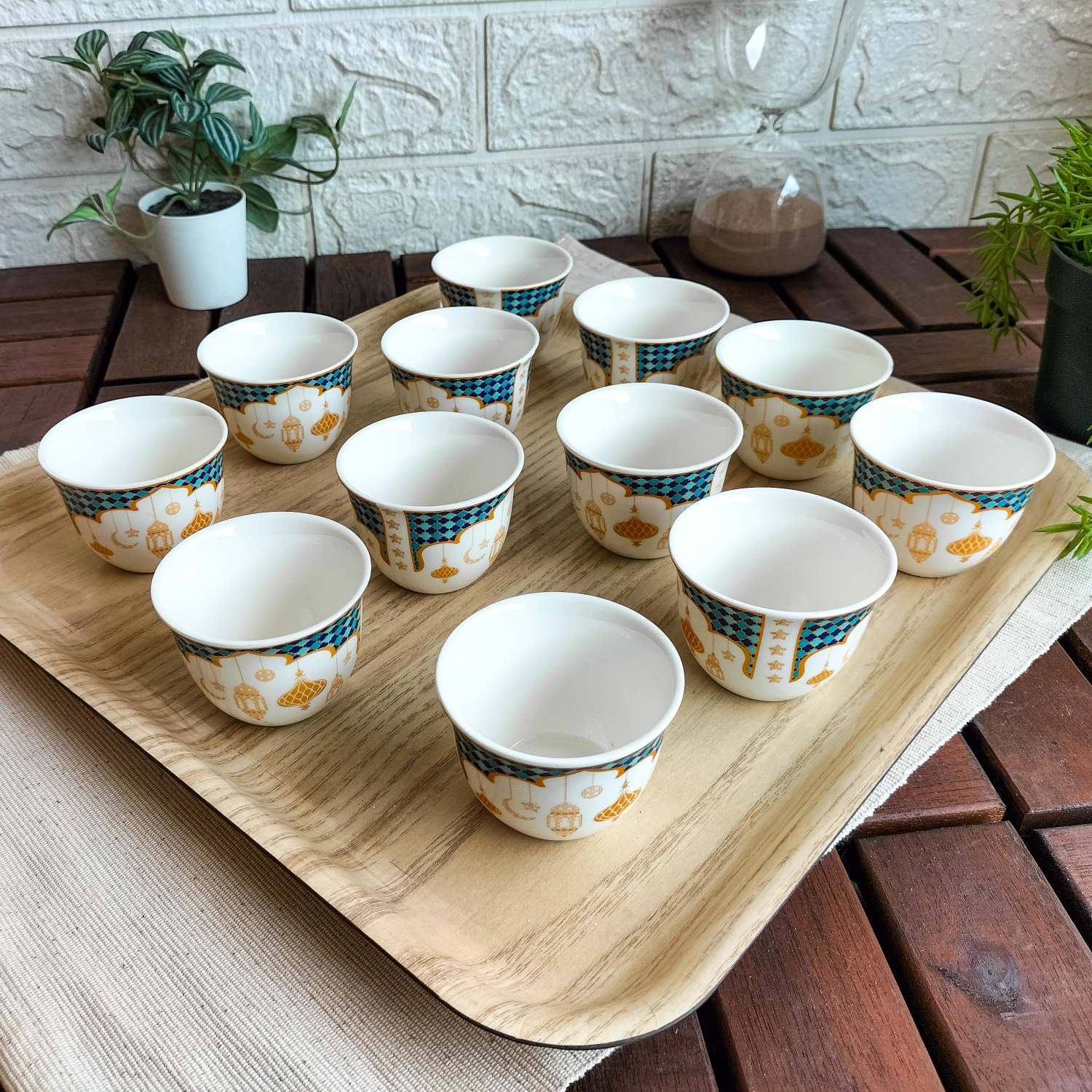 Celestial Qahwa Printed Cups – Set of 12