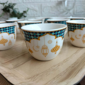 Celestial Qahwa Printed Cups – Set of 12