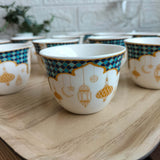 Celestial Qahwa Printed Cups – Set of 12