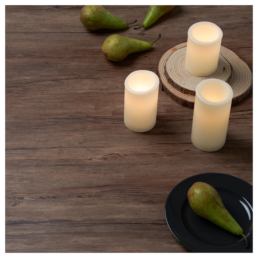 ÄDELLÖVTRÄD

LED block candle, set of 3