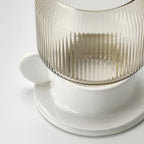ANLEDNING candle Tealight holder, off-white/light brown