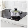 ANNONS Pot with lid, glass, stainless steel2.8 l