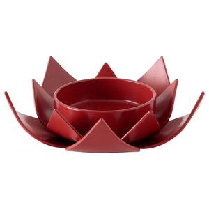 AROMATISK Tealight holder, red Lotus, 40 mm