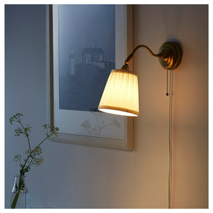 ÅRSTID Wall lamp, nickel-plated/white