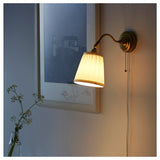 ÅRSTID Wall lamp, nickel-plated/white