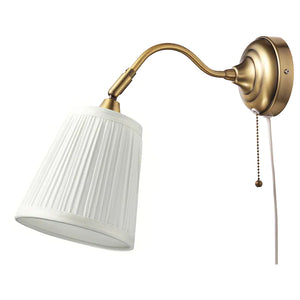 ÅRSTID Wall lamp, nickel-plated/white