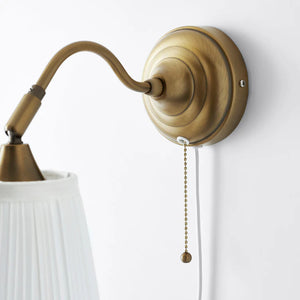 ÅRSTID Wall lamp, nickel-plated/white