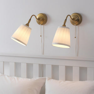 ÅRSTID Wall lamp, nickel-plated/white
