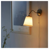 ÅRSTID Wall lamp, nickel-plated/white