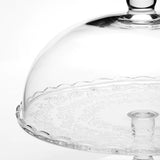 ARV BRÖLLOP Serving stand with lid, clear glass