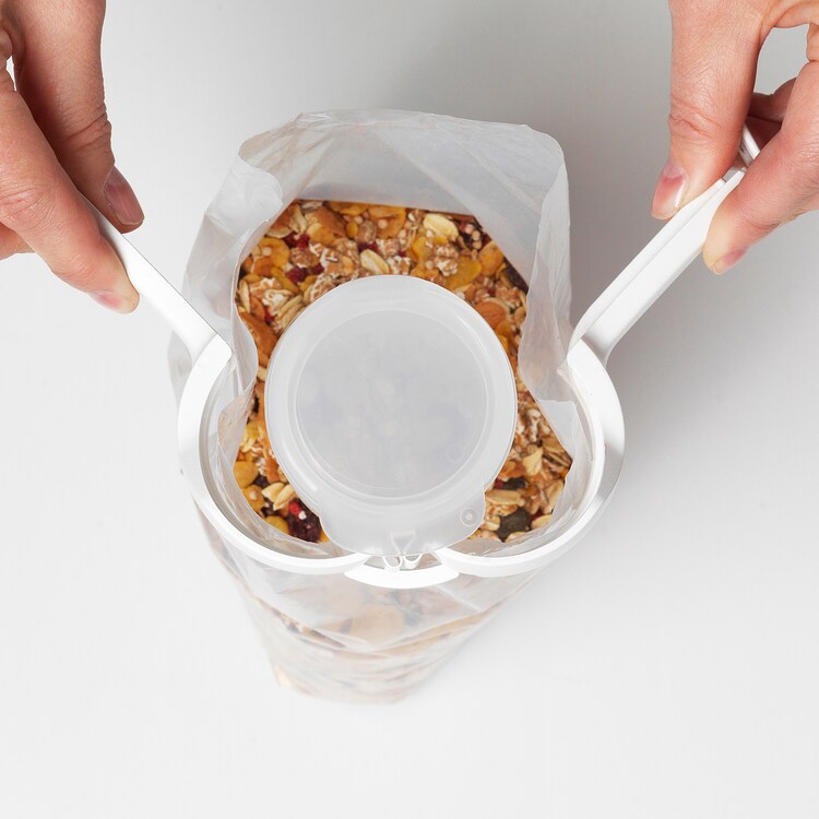 BEVARA

Seal and pour bag clip, white 1 pack