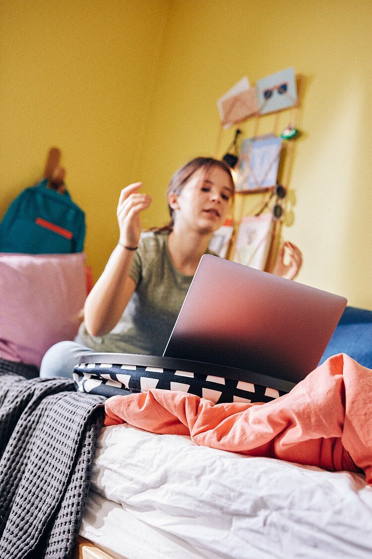 BYLLAN

Laptop support, Ebbarp black/white