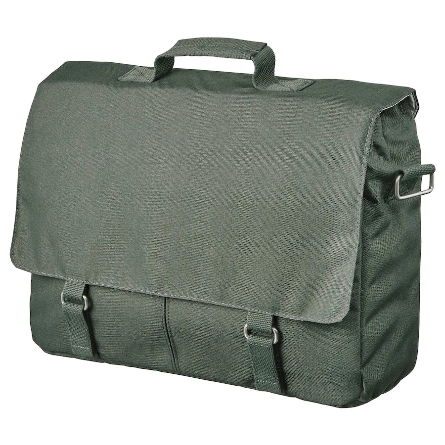 DRÖMSÄCK Messenger bag, olive-green, 14 l