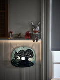 LED wall lamp, forest dark turquoise