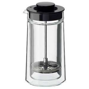 EGENTLIG Coffee/Tea Maker, Double-walled/Clear Glass 0.3 l