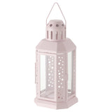 ENRUM Lantern for tealight, pale pink