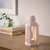ENRUM Lantern for tealight, pale pink