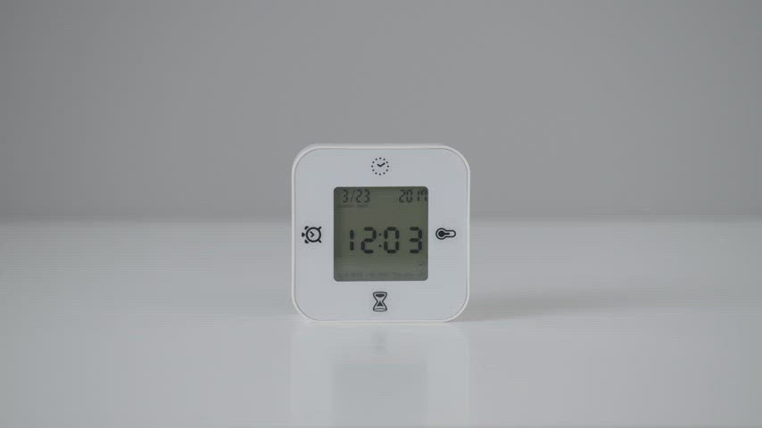 KLOCKIS Clock/thermometer/alarm/timer, white