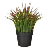 FEJKAArtificial potted plant, in/outdoor grass/green/red