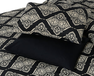 VINTAGE Black 6PcCOMFORTER SET