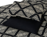 Black 6Pc COMFORTER SET