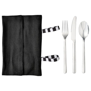 FINSKUREN Travel cutlery with case