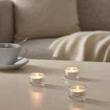 FINSMAKTealight holder, clear glass