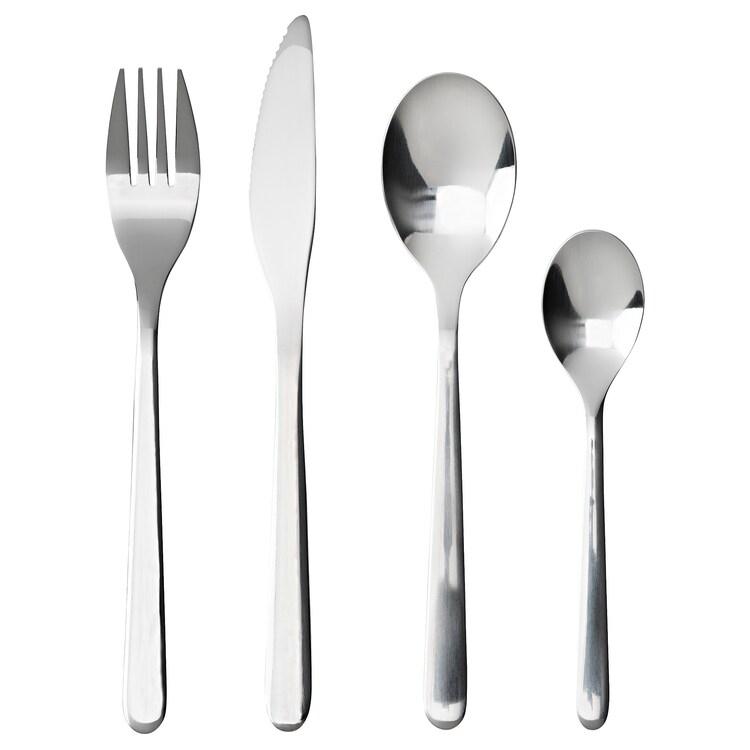 FÖRNUFT

24-piece cutlery set, stainless steel