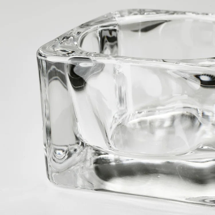 GLASIG

Tealight holder, clear glass 5x5 cm