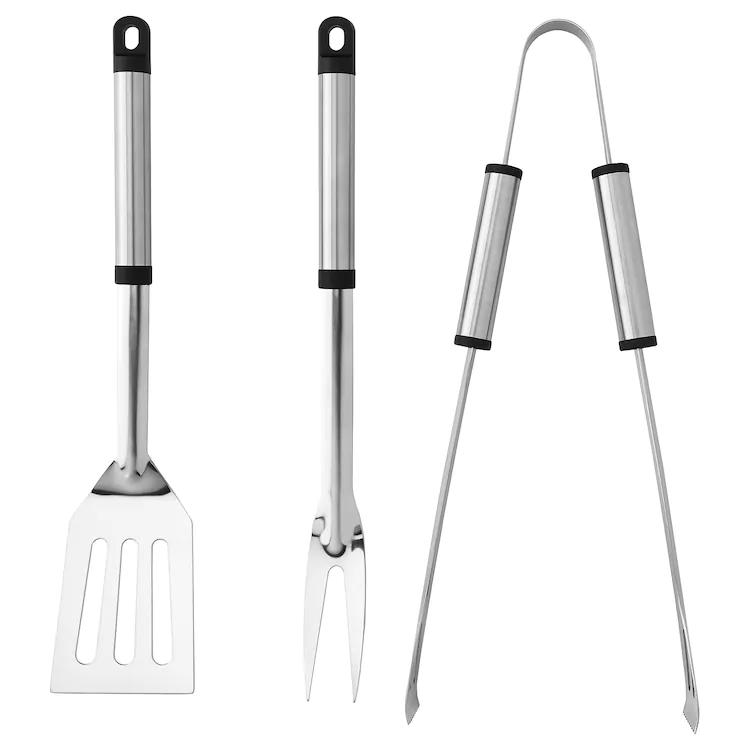 GRILLTIDER. 3-piece barbecue tools set