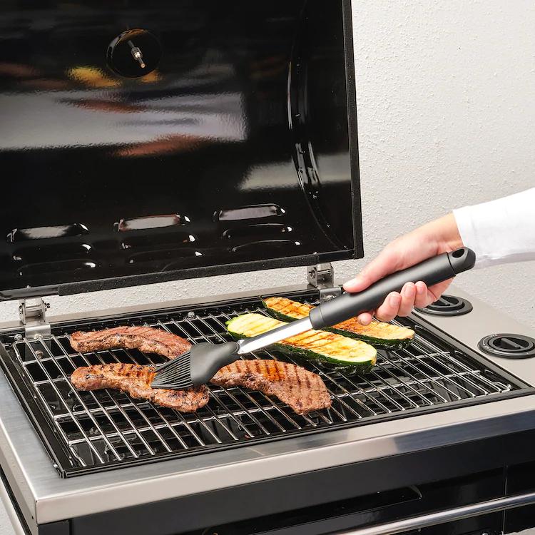 GRILLTIDER.

Barbecue brush, stainless steel, silicone