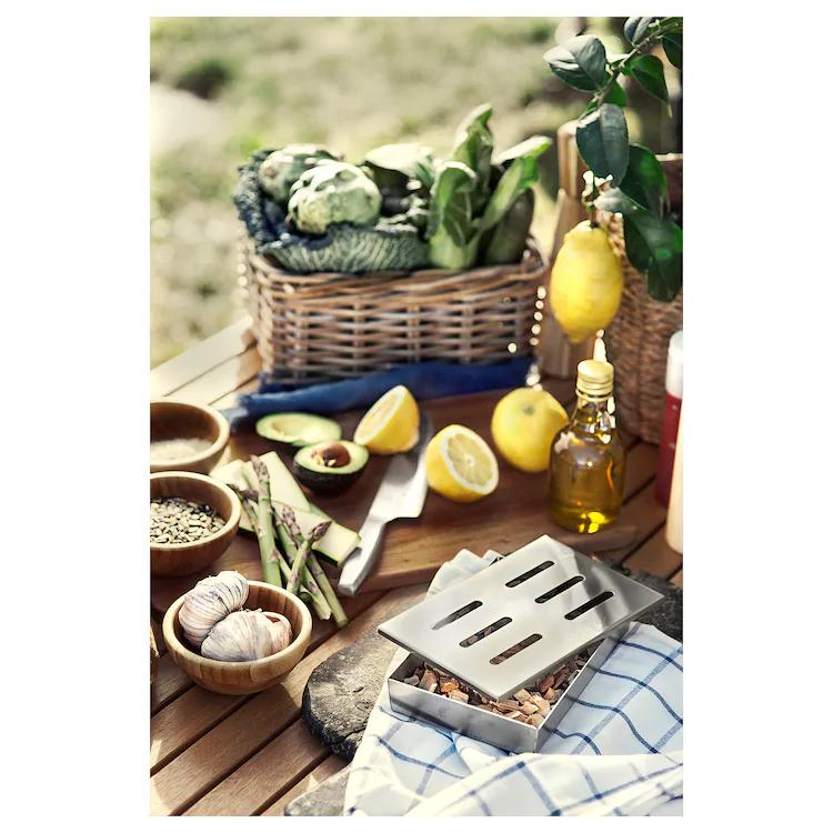 GRILLTIDER 

Barbecue smoking box, stainless steel