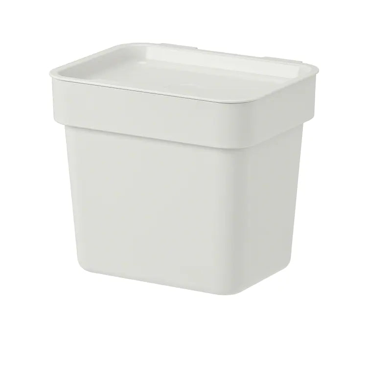 HÅLLBAR

Bin with lid, light grey 3 l