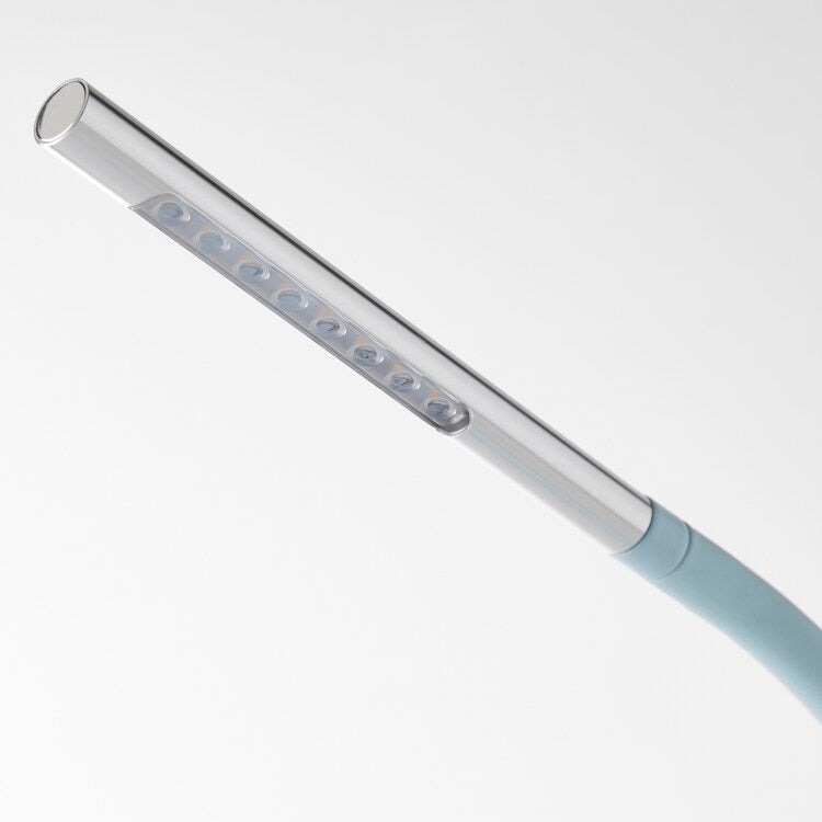 HÅRTELed work lamp, white/silver-colour