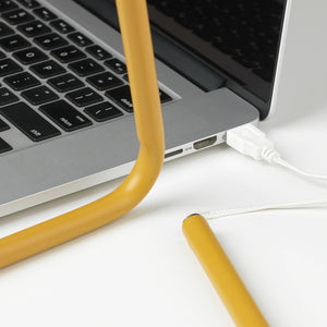 HÅRTELed work lamp, white/silver-colour