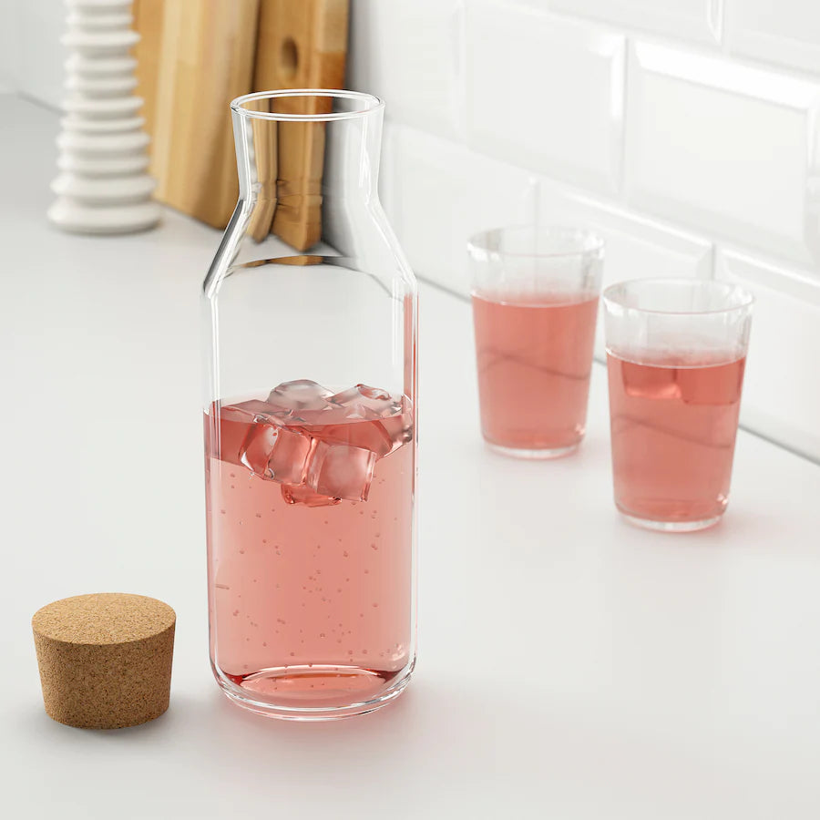 IKEA 365+

Carafe with stopper, clear glass/cork1