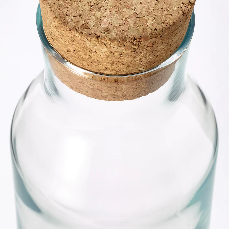 IKEA 365+

Carafe with stopper, clear glass/cork1
